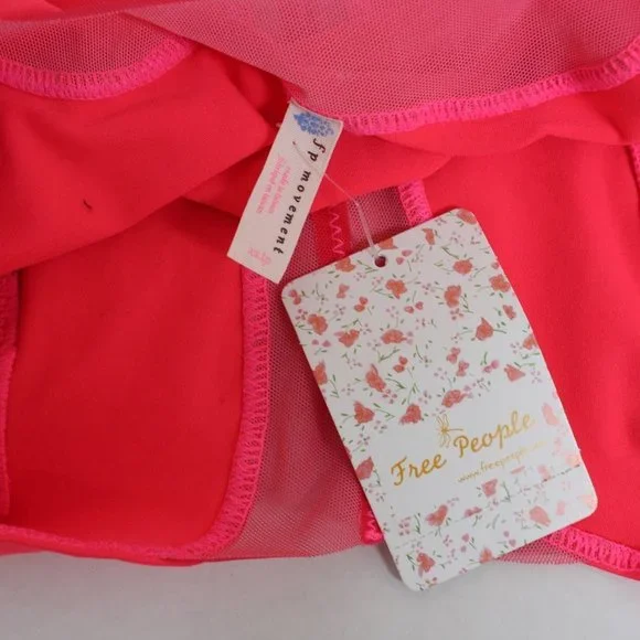 Free People Movement Mesh Hot Pink Crop Top - Picture 3 of 7